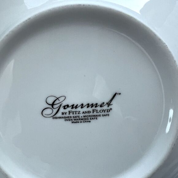 Fitz & Floyd Gourmet White Serving Tray Dish Platter large Serving piece NEW - Picture 3 of 9